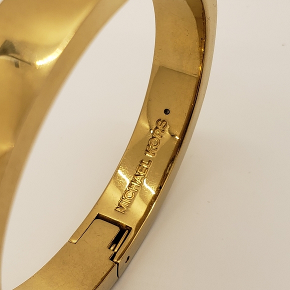 Michael Kors Logo Hinged Bangle Bracelet - Picture 10 of 16